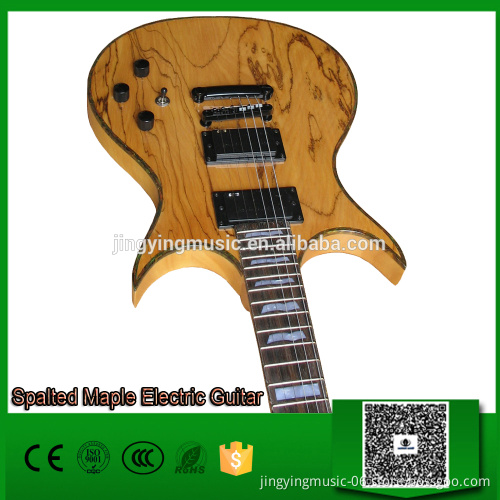 Spalted Maple Electric Guitar/Very Beautiful Custom Guitar/OEM Guitar